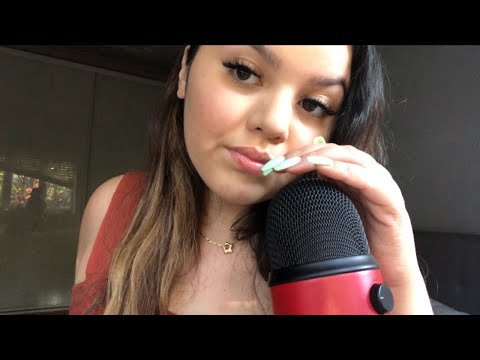 ASMR Blue Yeti Mic Cupping (w/ inaudible whispers, mouth sounds & kisses)