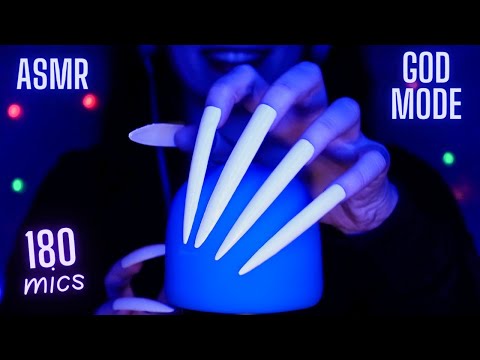 ASMR Mic Scratching GOD MODE!😮 180 MICS 🎤 Changing Every Minute 💜 No Talking for Sleep