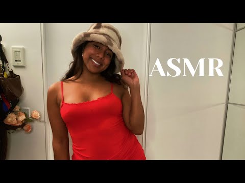 ASMR try on haul (clothing sounds)
