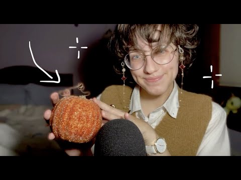 ASMR Fall Trigger Words 🍂 Pumpkin tapping, Cocoa Drinking, Repetitive Words and Personal Attention 🍁