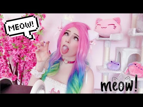ASMR - CAT NEKO ROLEPLAY Meowing and some Ear Licks | Lealolly