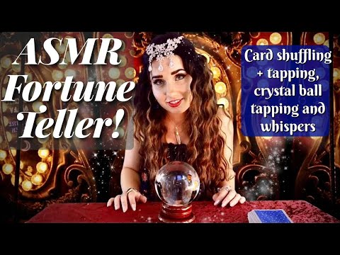ASMR Fortune Teller Role-play: Quest Series Chapter 1 || Card shuffling, tapping, soft spoken