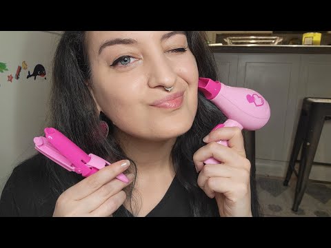 Hairdresser Roleplay with Barbie Toys | ASMR