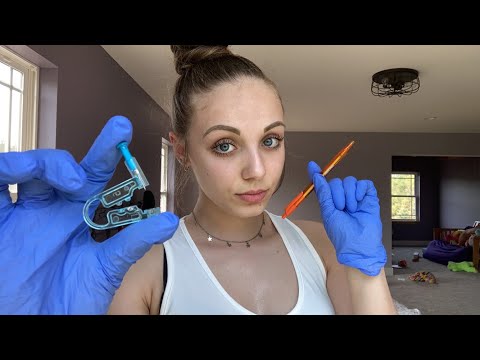 ASMR || The Girl In the Back of the Class Pierces your Ears!