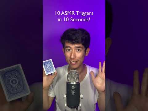 ASMR 10 triggers 10 SECONDS SPEEDRUN #shorts