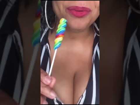 ASMR Unwrapping Lollipop