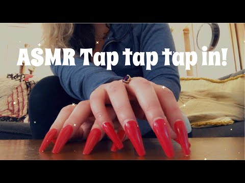 ASMR | Tapping with long nails to relax you! *camera tapping throughout* ✨