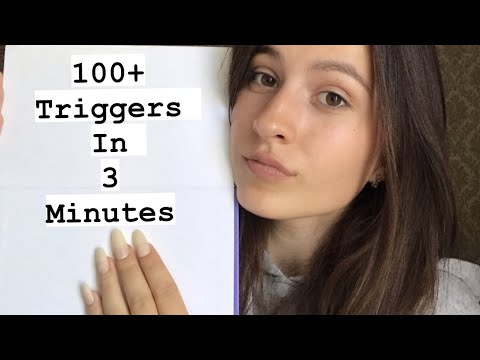 Asmr 100+ triggers in 3 minutes/ Амир 100+ триггеров за 3 минуты