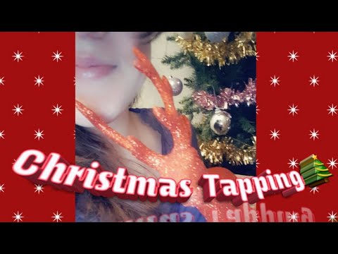 ASMR || Tapping on Christmas ornaments ||