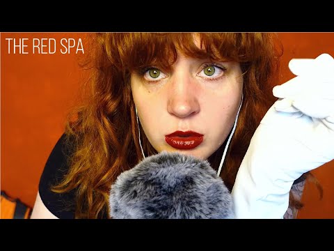 ASMR inaudible whispers and REAL leather gloves for sleep ( mouth sounds, close)
