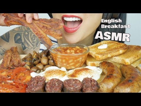 ASMR FULL ENGLISH BREAKFAST (EATING SOUNDS) NO TALKING | SAS-ASMR