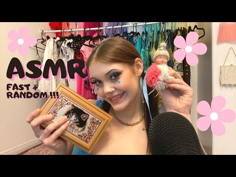 ASMR | Whats in my TRINKET BOX ! SUPER RANDOM w/ tapping, mouth sounds, hand movements 💖✨