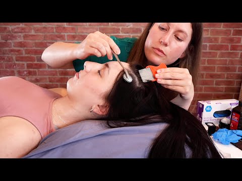 Thorough Scalp Check & Treatment for Genevieve (lo-fi white noise "unintentional" vibes) ASMR Doctor