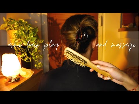 asmr po polsku 🌙 zabawa włosami, czesanie & masaż 🕊 *hair play & back scratch* (polish whisper)