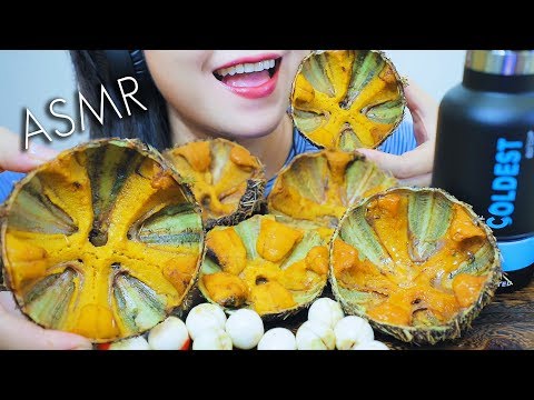 ASMR VIETNAMESE SEA URCHINS SOFT CHEWY EATING SOUNDS | LINH-ASMR