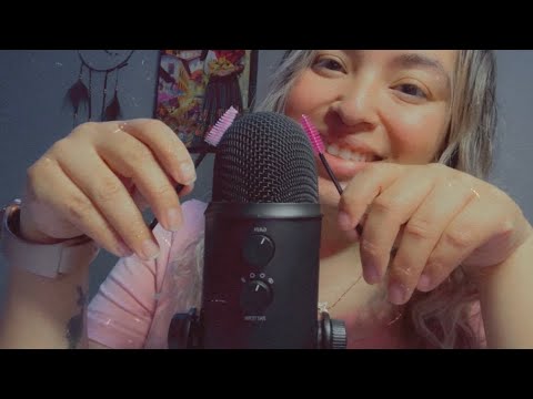 ASMR| The BEST of microphone sounds- tape, brushing, etc- minimal talking