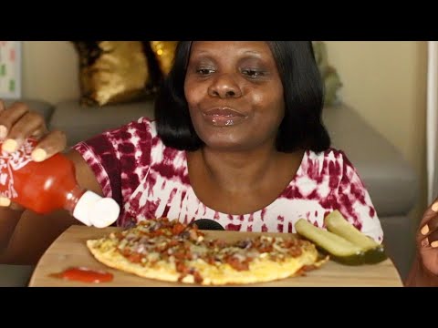 Meaty Pizza ASMR Eating Sounds