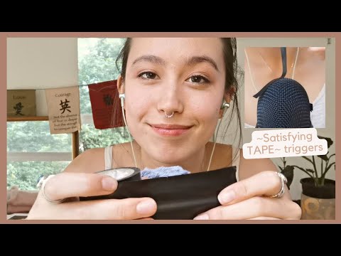 ASMR || DUCT TAPE bae (SATISFYING peeling, sticky, snipping sounds)