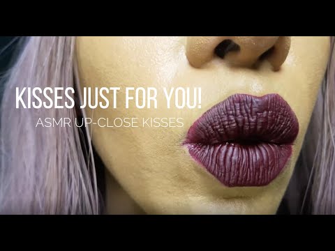 ASMR kisses Just for You! 💋  Up-close Kisses 4K