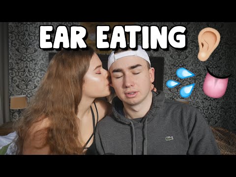 ASMR Ear Eating 👅👂💦Mouth Sounds 💋 ASMR Couple 💏