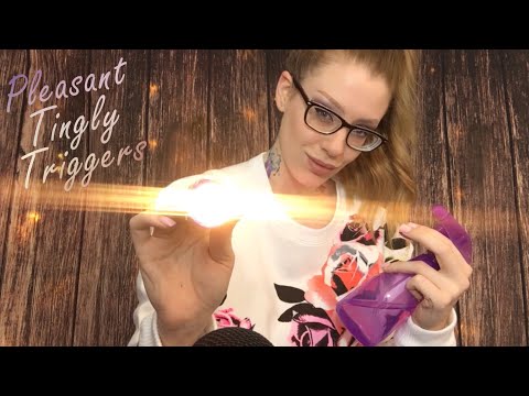 ASMR p l e a s i n g TINGLY TRIGGERS | Face Pressing, Eye Exam, Water Sounds