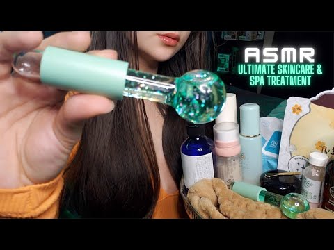 ASMR Whispered Spa Treatment, Face Touching & Massage, Layered Sounds, Personal Attention, Role Play