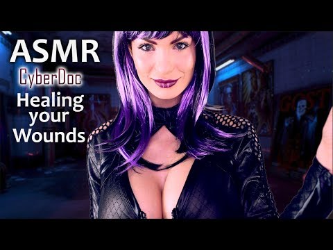 ASMR Amy Cyber Doctor Healing your Wounds - lovely Treatment - Trigger to Relax   German Whispering