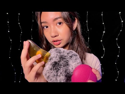 ASMR ~ Intense Scalp Massage | Different Objects | Fluffy Mic | Whispers