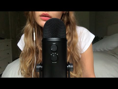 ASMR up close whispering | lots of rambles and some hand sounds