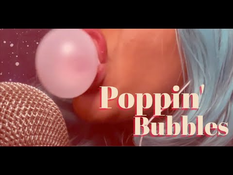 ASMR | Popping Gum Bubbles (No Talking)