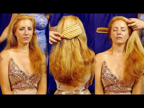 Such Gentle Hair Brushing to Help You Sleep, Mostly No Talking, Vertical ASMR- Corrina & Adrienne