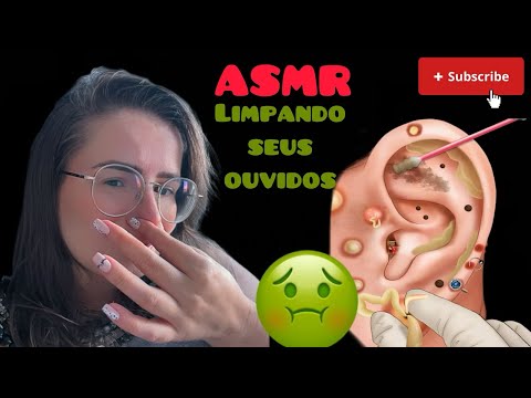 ASMR Caseiro limpando seus ouvidos #asmr