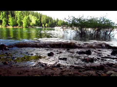 [ASMR] Quiet Lake (water sounds/visuals, inaudible whispering)