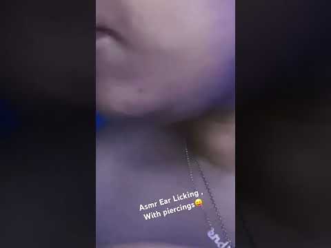 ASMR EAR Licking and piercing sounds😝