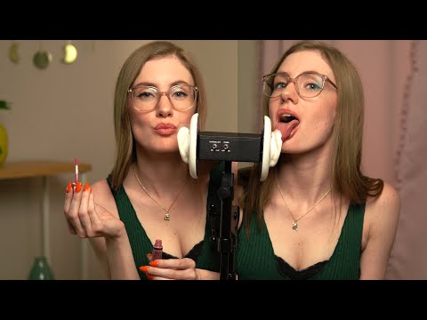 ASMR Ear Licking with STICKY Lips