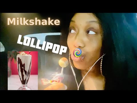 ASMR Sucking on a Milkshake Lollipop 🍭