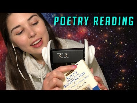 3DIO ASMR - Whispered Reading Alice In Wonderland (Poems & Page Turning)