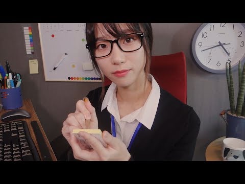 Little Delight in the Office📎/ ASMR Taking Care of You & Fixing Your Makeup Roleplay