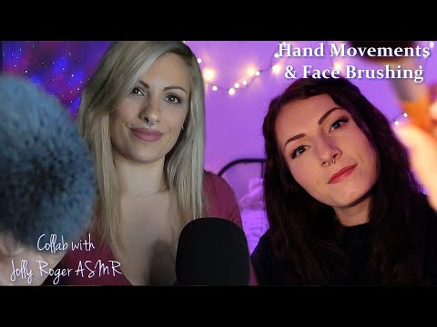 Hand Movements & Face Brushing For Relaxation (Collab with Jolly Roger ASMR)