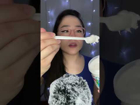 ASMR Eating Marshmallow Creme #asmr #asmrshorts #asmrsounds #asmreating