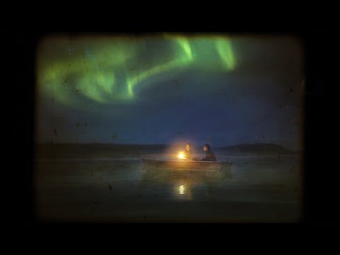 You're on a boat, under the Starry Sky.. and the Northern lights 🌙 Relaxing Lake Night Ambience ASMR