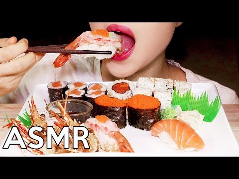 ASMR SUSHI (BIG BITES) | No Talking Eating Sounds 초밥 리얼사운드 먹방