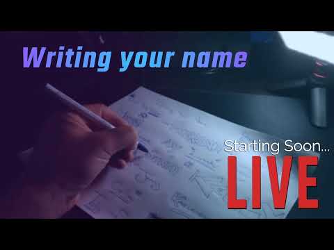 ASMR | Writing your name - Live!