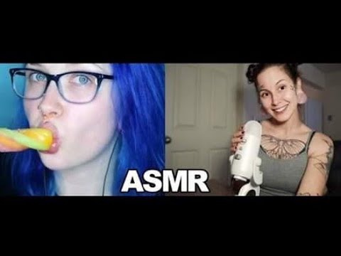 ASMR | Popsicle mouth sounds ft Andie Hart 💙
