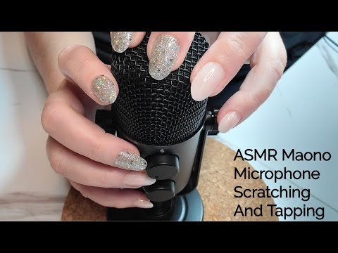 ASMR Microphone Scratching And Tapping-Testing New Microphone Maono Fairy Lite