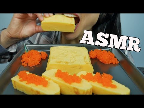 ASMR Tamagoyaki *Japanese Omelet + Tobiko Eggs  ( EATING SOUNDS ) NO TALKING | SAS-ASMR