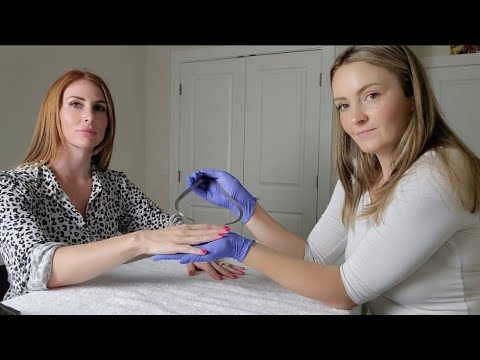 ASMR Hand Exam & Measuring for Glove Fitting - Tracing, Sharp or Dull, Sensation Tests