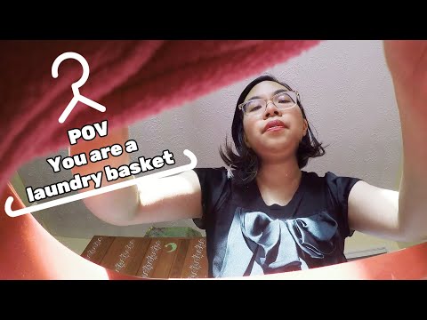 ASMR POV YOU'RE MY LAUNDRY BASKET (Soft Speaking, Humming & Folding Clothes)👚🩳 [Request]