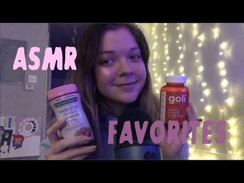 my current favorites 💖🍦 ASMR relaxing whisper ramble + show & tell 🍓🍧