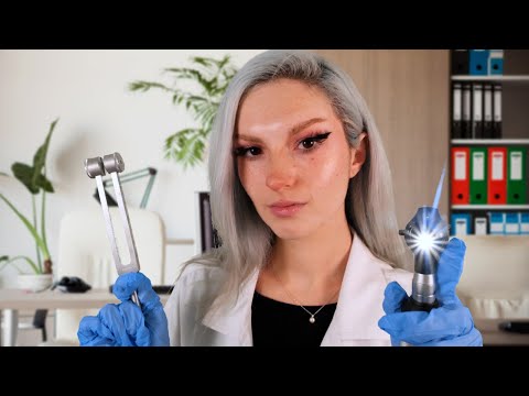 ASMR Otoscope Ear Exam & Ear Cleaning | ENT Doctor Check Up